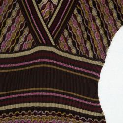 Pre Owned M Missoni Ribbed Waist Casual Dress M