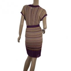 Pre Owned M Missoni Faux Wrap Dress S