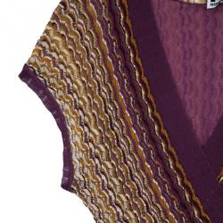 Pre Owned M Missoni Faux Wrap Dress S