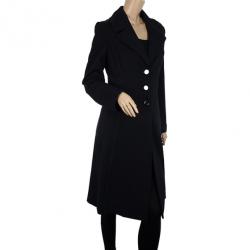 Pre Owned M Missoni Black Trench Coat L