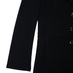 Pre Owned M Missoni Black Trench Coat L
