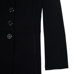 Pre Owned M Missoni Black Trench Coat L