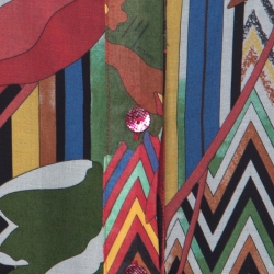 مملوكة مسبقًا M Missoni Multicolor Printed Cotton Full Sleeve Kaftan Dress M