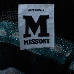 مملوكة مسبقًا M Missoni Multicolor Shift Belted Knit Dress M