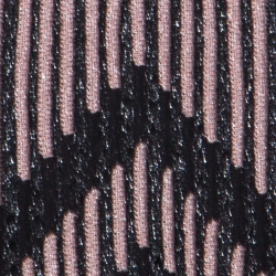 Pre Owned M Missoni Pale Pink and Black Chevron Pattern Lurex Knit Maxi Dress M