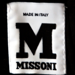 Pre Owned M Missoni Gold Textured Lurex Shift Dress L