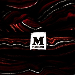 مملوكة مسبقًا M Missoni Red Wave Pattern Textured Knit Long Sleeve Dress S
