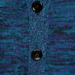 Pre Owned M Missoni Blue Lurex Knit Cap Sleeve Jumpsuit S