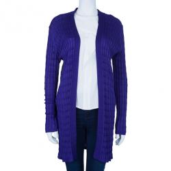 Pre Owned كارديجان أم ميزوني أرجواني مغزول XL