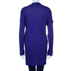 Pre Owned كارديجان أم ميزوني أرجواني مغزول XL