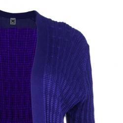 Pre Owned كارديجان أم ميزوني أرجواني مغزول XL