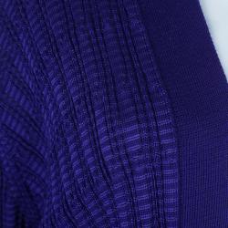 Pre Owned كارديجان أم ميزوني أرجواني مغزول XL