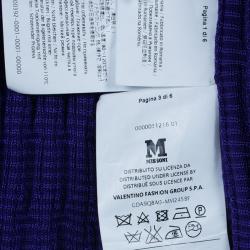 Pre Owned كارديجان أم ميزوني أرجواني مغزول XL