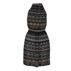 Pre Owned M Missoni Multicolor Metallic Dress S