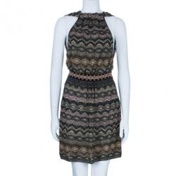 Pre Owned M Missoni Multicolor Metallic Dress S