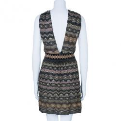 Pre Owned M Missoni Multicolor Metallic Dress S