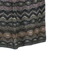 Pre Owned M Missoni Multicolor Metallic Dress S