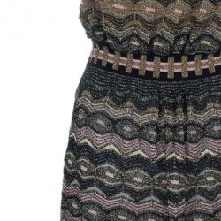 Pre Owned M Missoni Multicolor Metallic Dress S