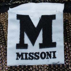 Pre Owned M Missoni Multicolor Metallic Dress S