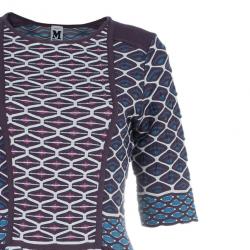 Pre Owned M Missoni Patterned Knit A-Line Dress M
