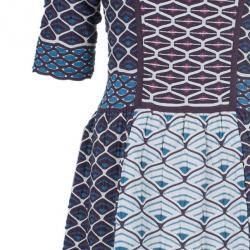 Pre Owned M Missoni Patterned Knit A-Line Dress M