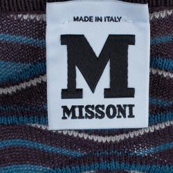 Pre Owned M Missoni Patterned Knit A-Line Dress M