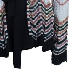 Pre Owned M Missoni Multicolor Knit Top and Cardigan Set M