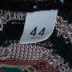 Pre Owned M Missoni Multicolor Knit Top and Cardigan Set M