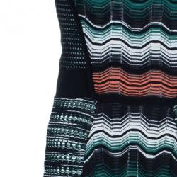 مملوكة مسبقًا M Missoni Wave Print Multicolor Dress M