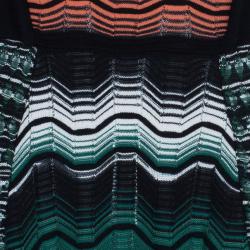 مملوكة مسبقًا M Missoni Wave Print Multicolor Dress M