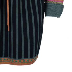 Pre Owned فستان إم ميزوني منقوش أزرار أمامية M