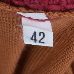 Pre Owned فستان إم ميزوني منقوش أزرار أمامية M