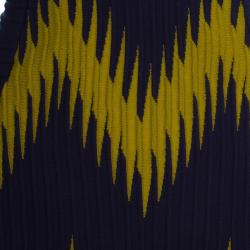 Pre Owned M Missoni Multicolor Patterned Body-Con Cocktail Dress M