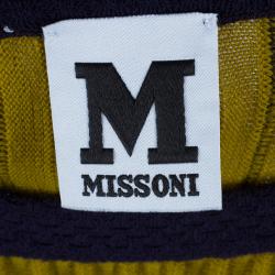 Pre Owned M Missoni Multicolor Patterned Body-Con Cocktail Dress M