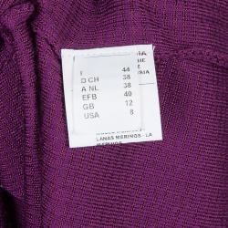 Pre Owned ك ارديغان إم ميزوني كم طويل تريكو بنفسجي M