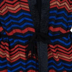 Pre Owned M Missoni Multicolor Light Knit Cardigan M