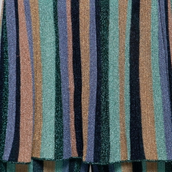 M Missoni Multicolor Striped Lurex Knit Top & Pants Set S  