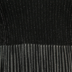 Pre Owned M Missoni Black Lurex Knit Off Shoulder Flared Mini Dress M