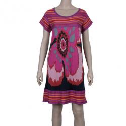 Pre Owned M Missoni Pink/Purple Floral Dress M