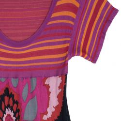 Pre Owned M Missoni Pink/Purple Floral Dress M