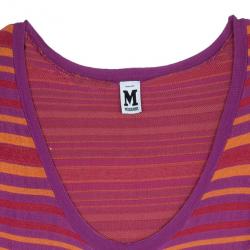 Pre Owned M Missoni Pink/Purple Floral Dress M