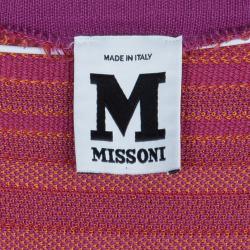 Pre Owned M Missoni Pink/Purple Floral Dress M