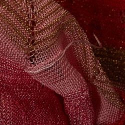 Pre Owned M Missoni Pink Lurex Knit Cropped Cardigan M