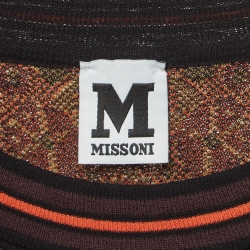 Pre Owned M Missoni Multicolor Patterned Knit Short Dress S