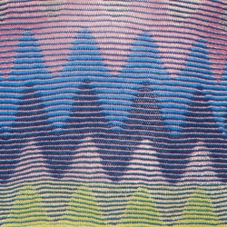 مملوكة مسبقًا M Missoni Multicolor Chevron Patterned Knit T-Shirt M