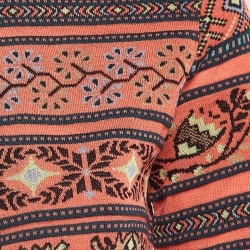 Pre Owned M Missoni Multicolored Patterned Knit Long Sleeve Cardigan S