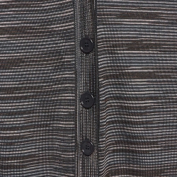 Pre Owned M Missoni Multicolor Patterned Knit Cardigan S