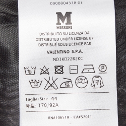 مملوكة مسبقًا M Missoni Pink and Grey Patterned Knit Maxi Dress M