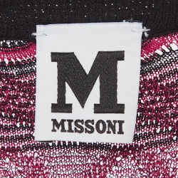 مملوكة مسبقًا M Missoni Pink and Grey Patterned Knit Maxi Dress M