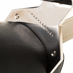 Pre Owned M2Malletier Off-white/Black Leather Amor Fati Crossbody Bag